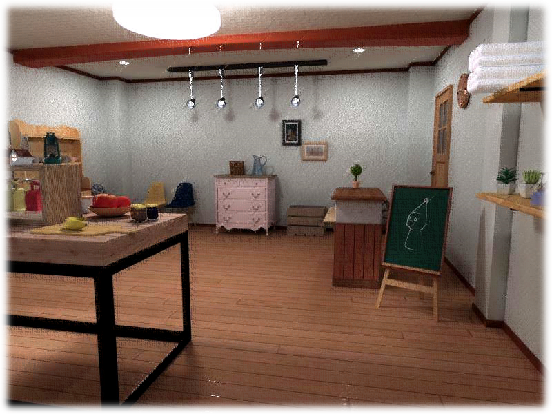 3DCG絵本2ページ