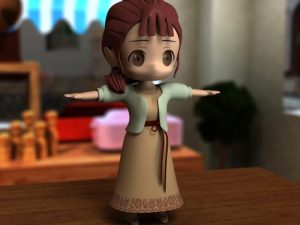 3DCGお母さん出来上がり