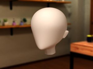 人物CG頭部作り始め